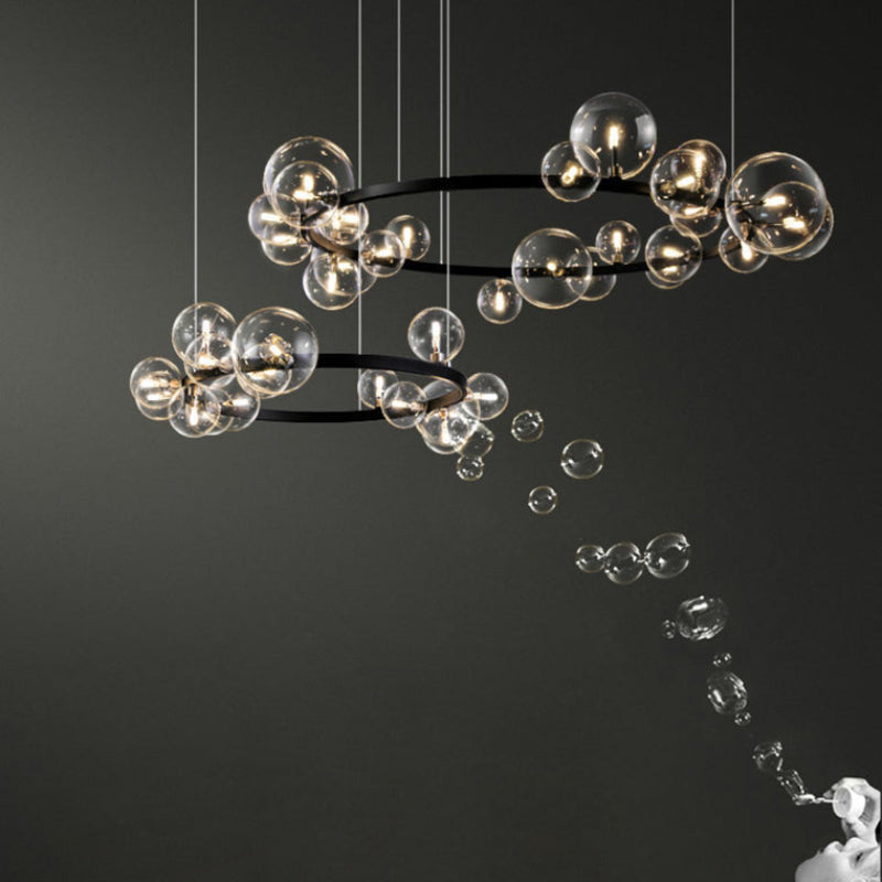 Circular Glass Bubble Chandelier – Glass detail 14