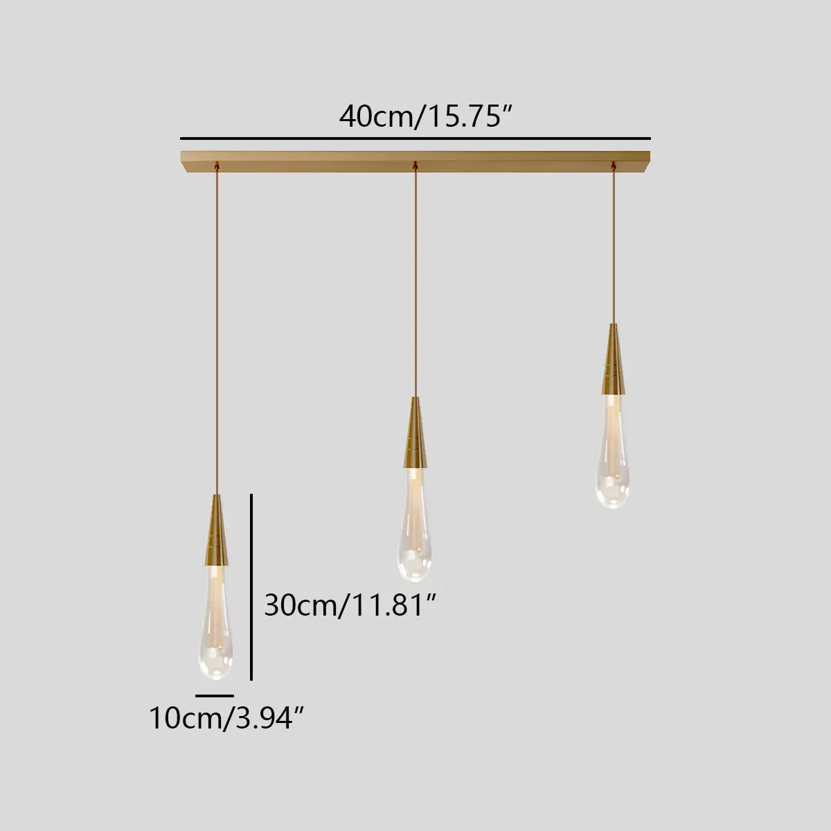 Drop Crystal Chrome Pendant Light for Bedroom – Crystal detail 15