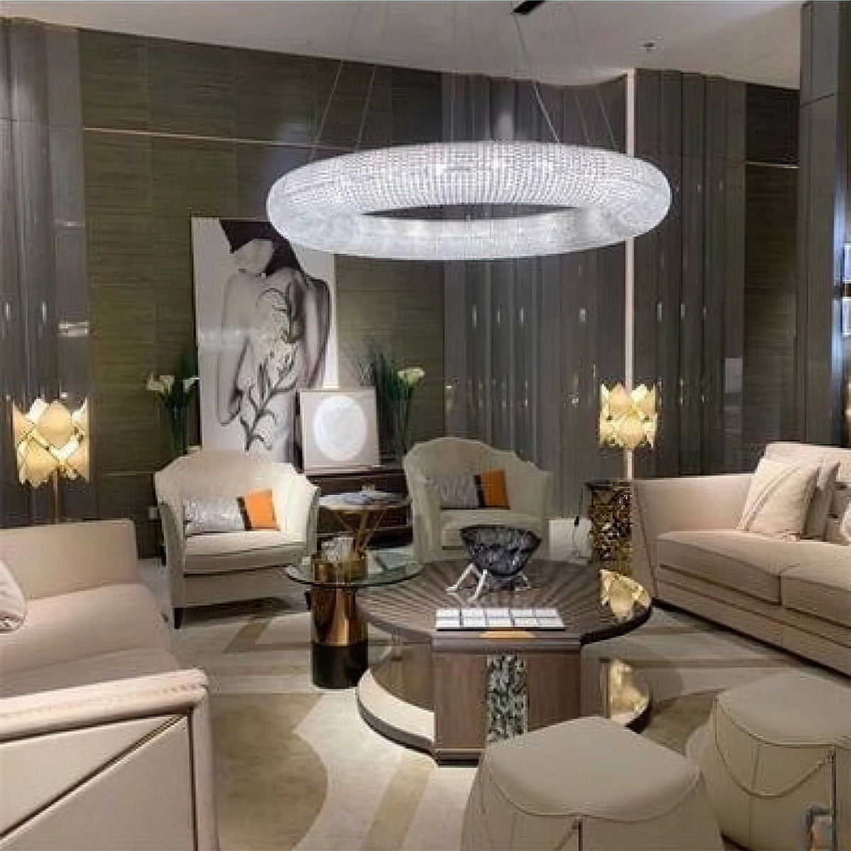 Crystal Smoked Chandelier – Crystal detail 11