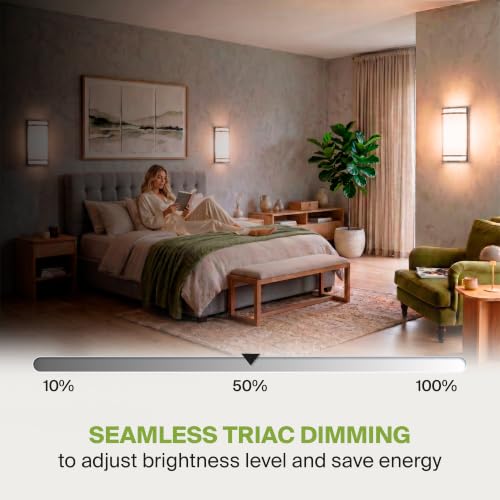 ndoor LED Wall Sconce Lights, Brushed Nickel 3000/4000/5000K ETL