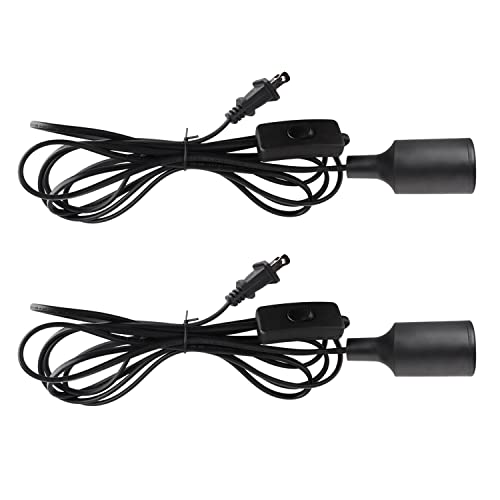 Plug in Hanging Light Kit, Retro Hanging Lights with Plug in Cord, E26 E27 Industrial