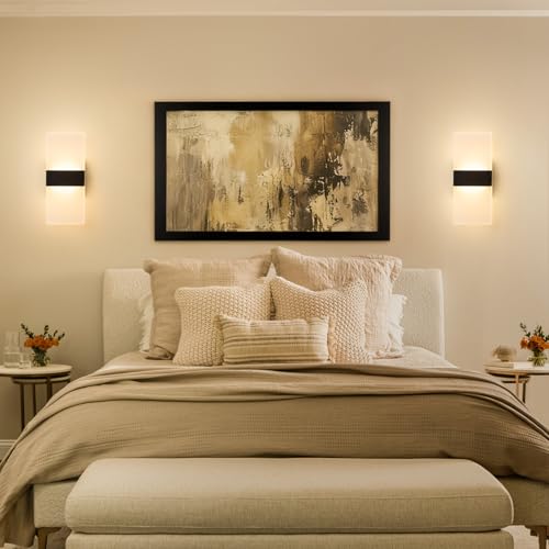Modern LED Wall Sconce, Dimmable Indoor Wall Light, 5CCT 2700K-5000K Adjustable