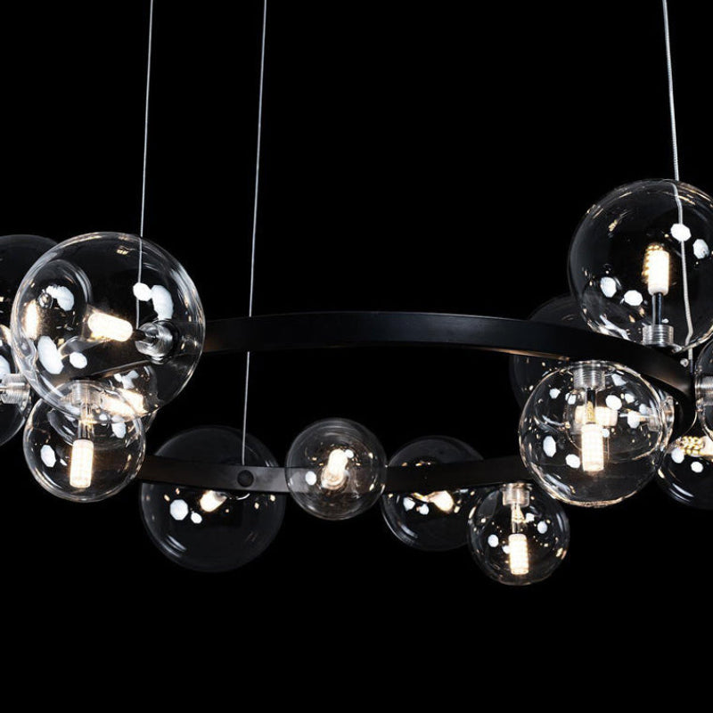 Circular Glass Bubble Chandelier – Glass detail 18