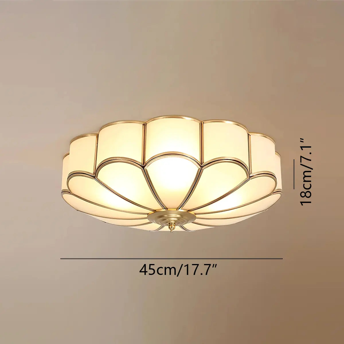 Flower Shape Glass Recessed Ceiling Light – Glass detail 5