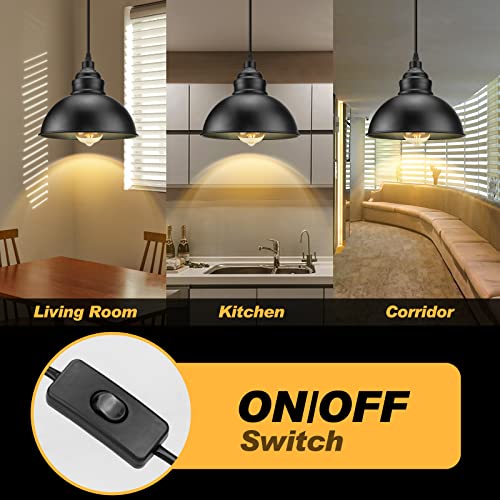 Plug in Pendant Light, 15FT Hanging Lights with Plug in Cord