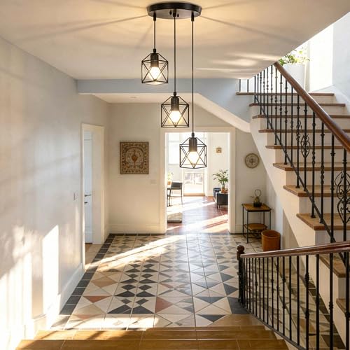 Phaosio 3 Light Pendant Lighting, Farmhouse Hanging Light Fixture
