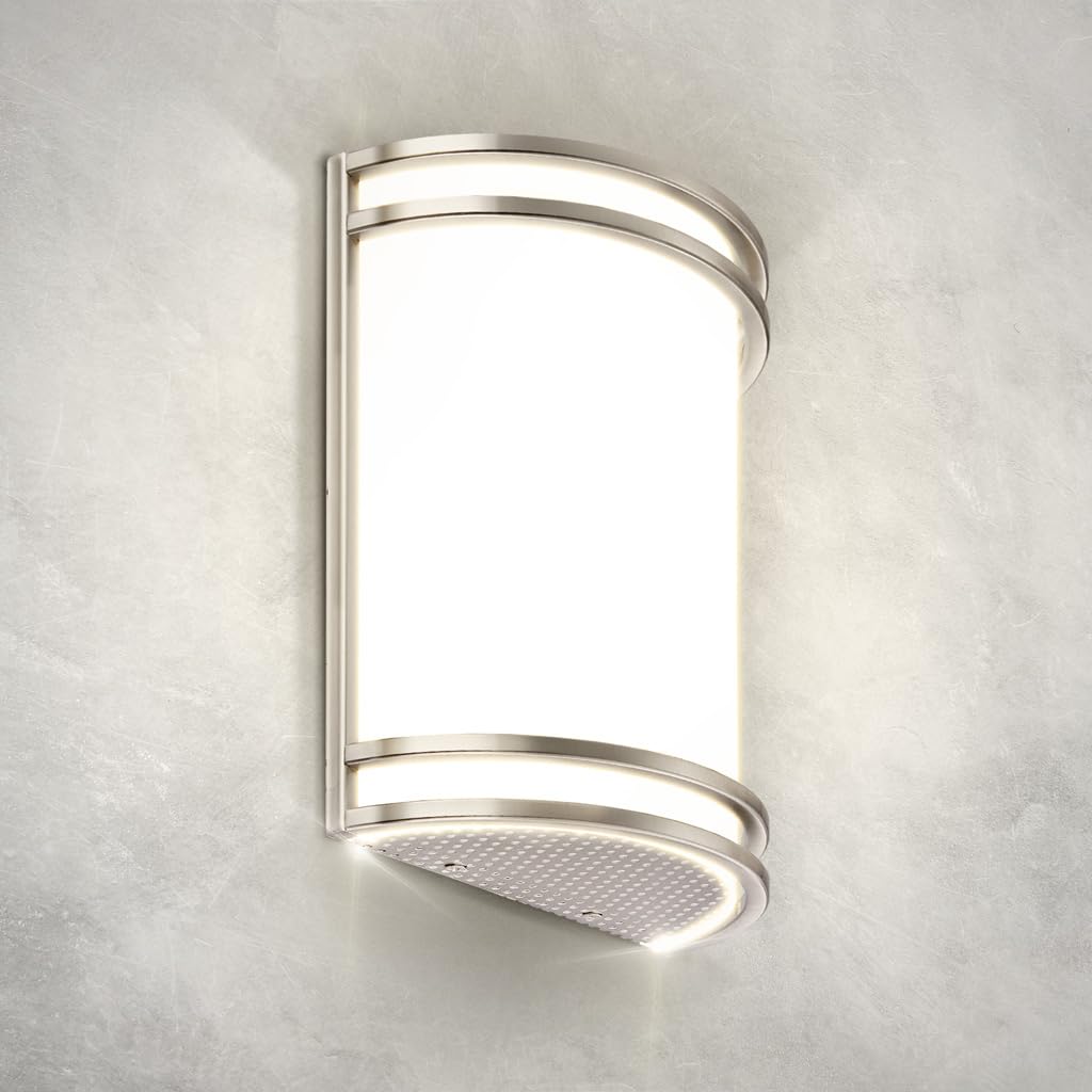 ndoor LED Wall Sconce Lights, Brushed Nickel 3000/4000/5000K ETL