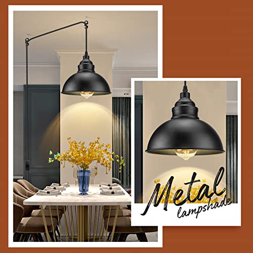 Plug in Pendant Light, 15FT Hanging Lights with Plug in Cord