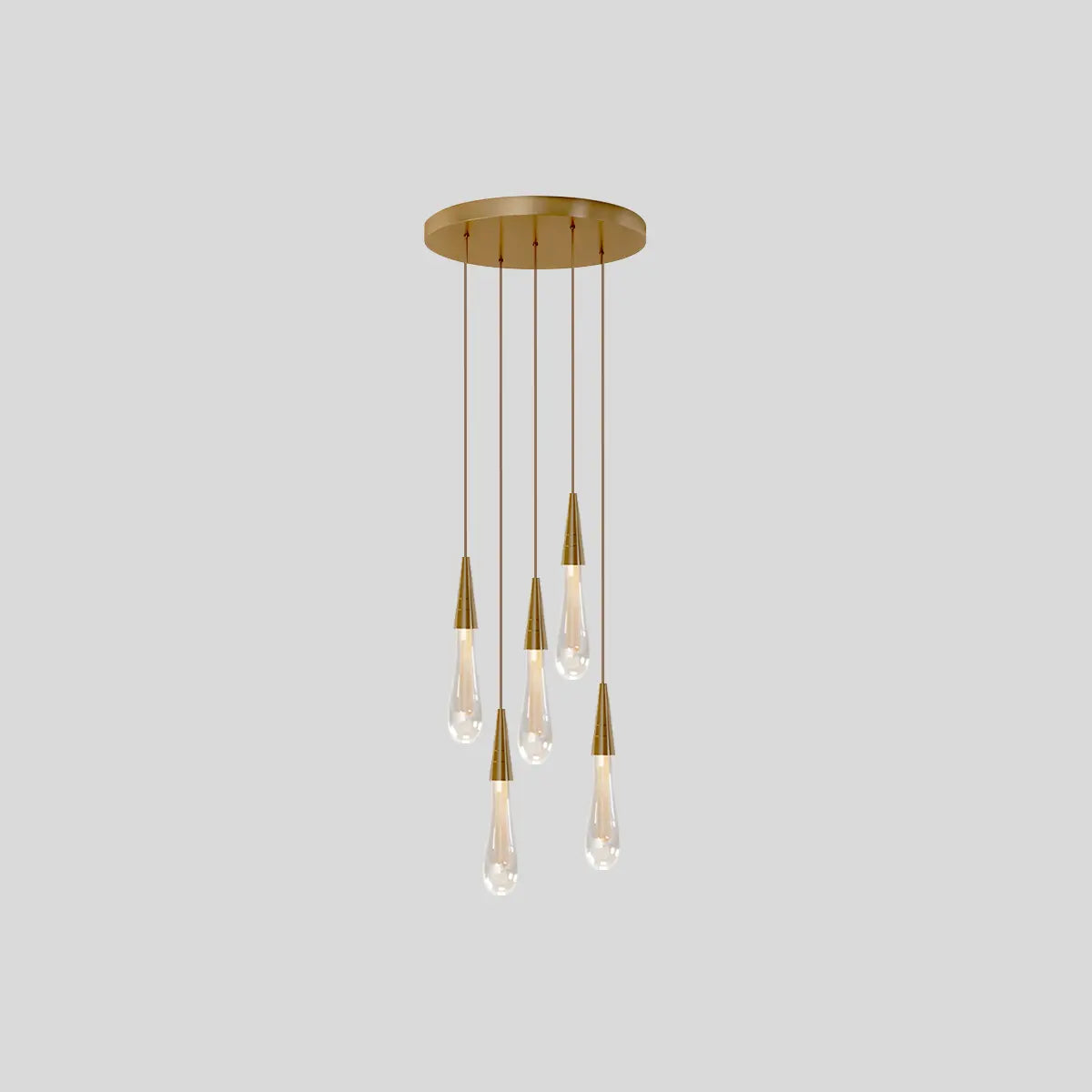 Drop Crystal Chrome Pendant Light for Bedroom – Crystal detail 26