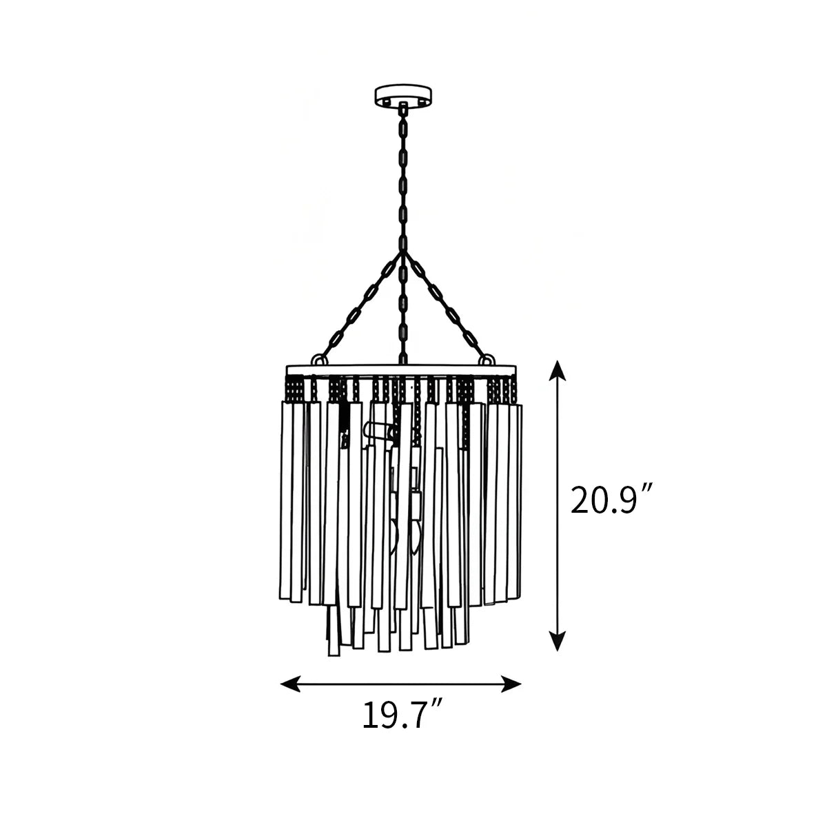 Twiggy Chandelier for Dining Room – detail 5
