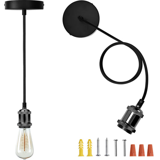 JACKYLED Pendant Light Kit UL Canopy Kit Copper Socket E26 E27 Lampholder