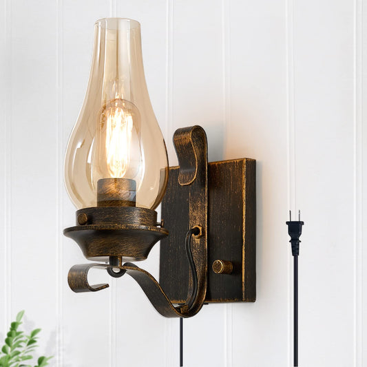 lug in Wall Sconce,Oil Rubbed Bronze Wall Sconces,Retro Rustic Wall Lamps,Sconces Wall