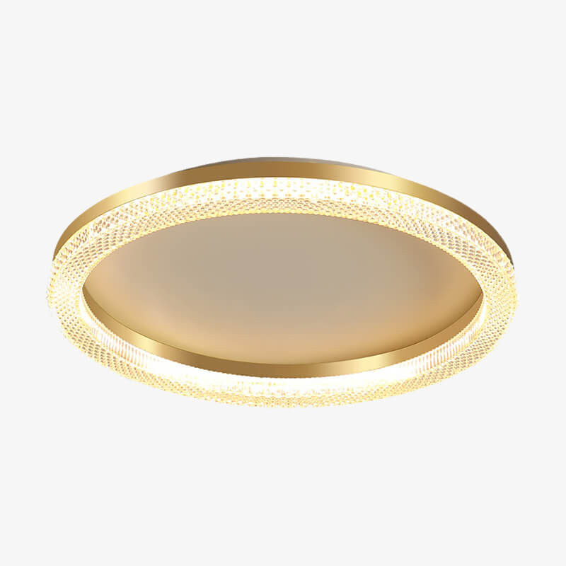Light Circular Crystal Ceiling