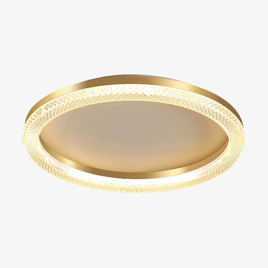 Light Circular Crystal Ceiling
