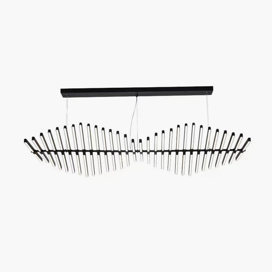 Linear Fish Bone Modeling Chandelier