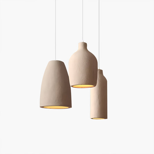 Simple Gypsum Pendant Lights for Dining Room