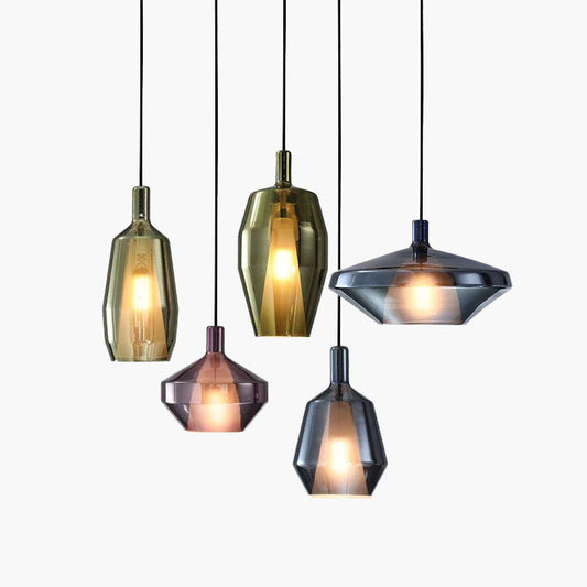 Modern Minimalist LED Glass Pendant Light for Kitchen