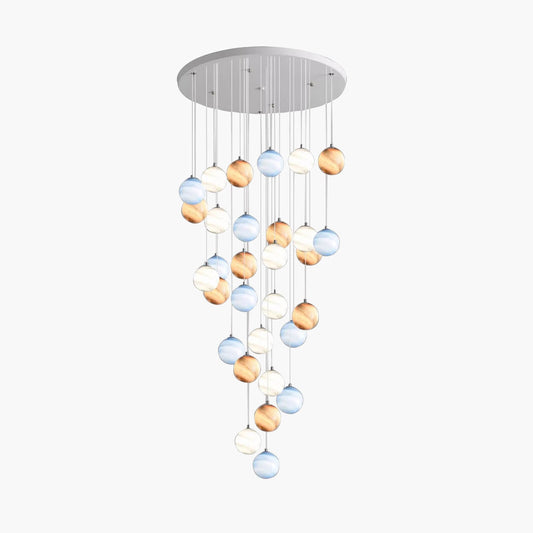 Modern Attic 3D Moon Celestial Chandelier
