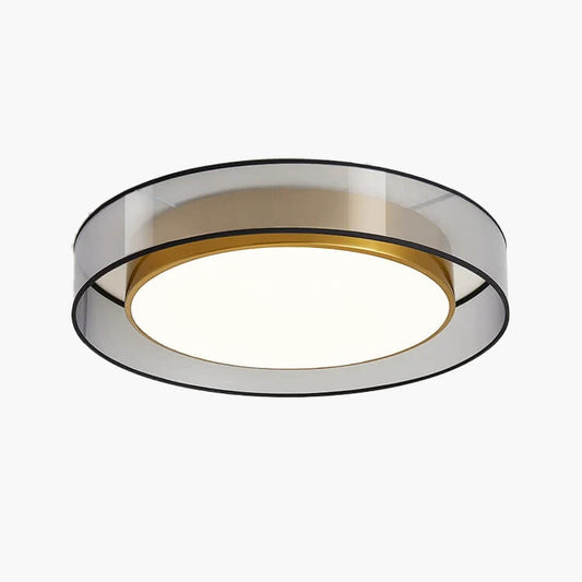Simple Round LED Copper Pendant Light Ceiling Lamp