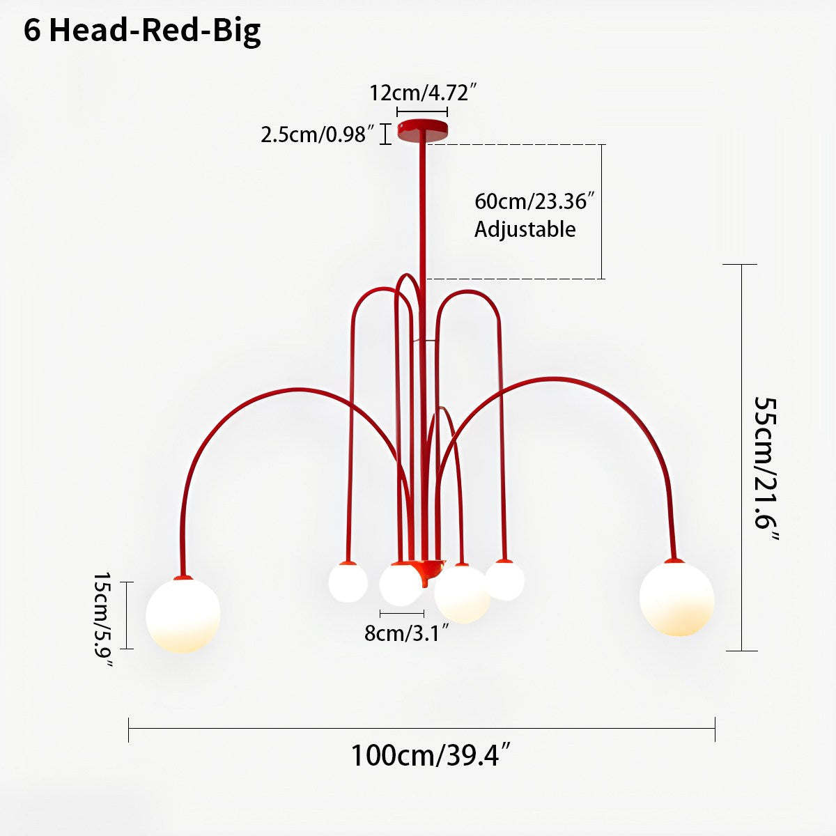 Avi Double Layer Glass Chandelier – Glass detail 45