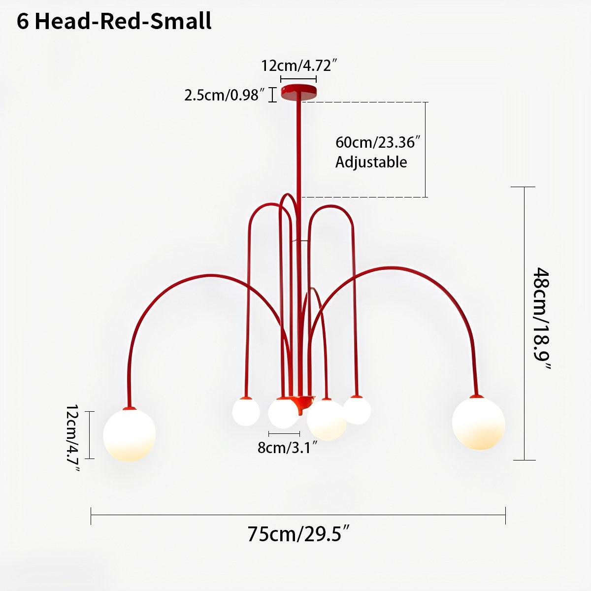 Avi Double Layer Glass Chandelier – Glass detail 44