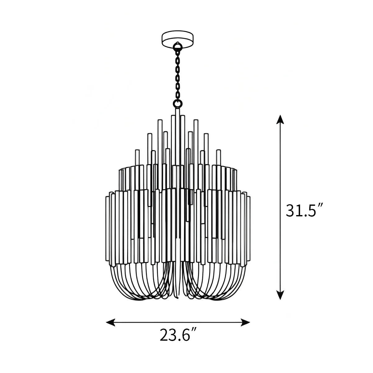 Twiggy Chandelier for Dining Room – detail 8