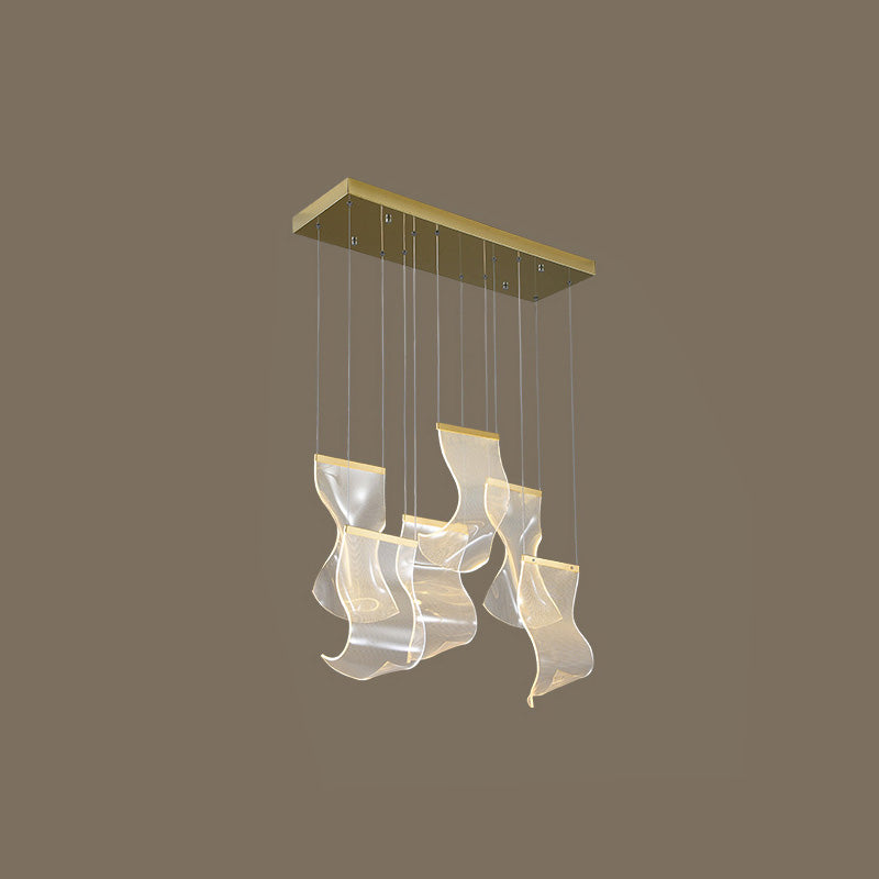 Creative Ribbon Acrylic Chandelier – Acrylic detail 13