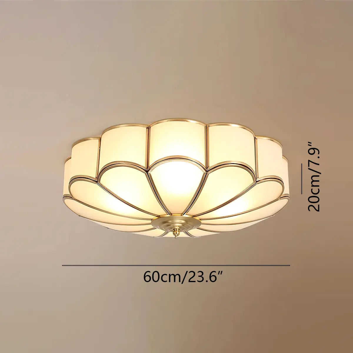 Flower Shape Glass Recessed Ceiling Light – Glass detail 6