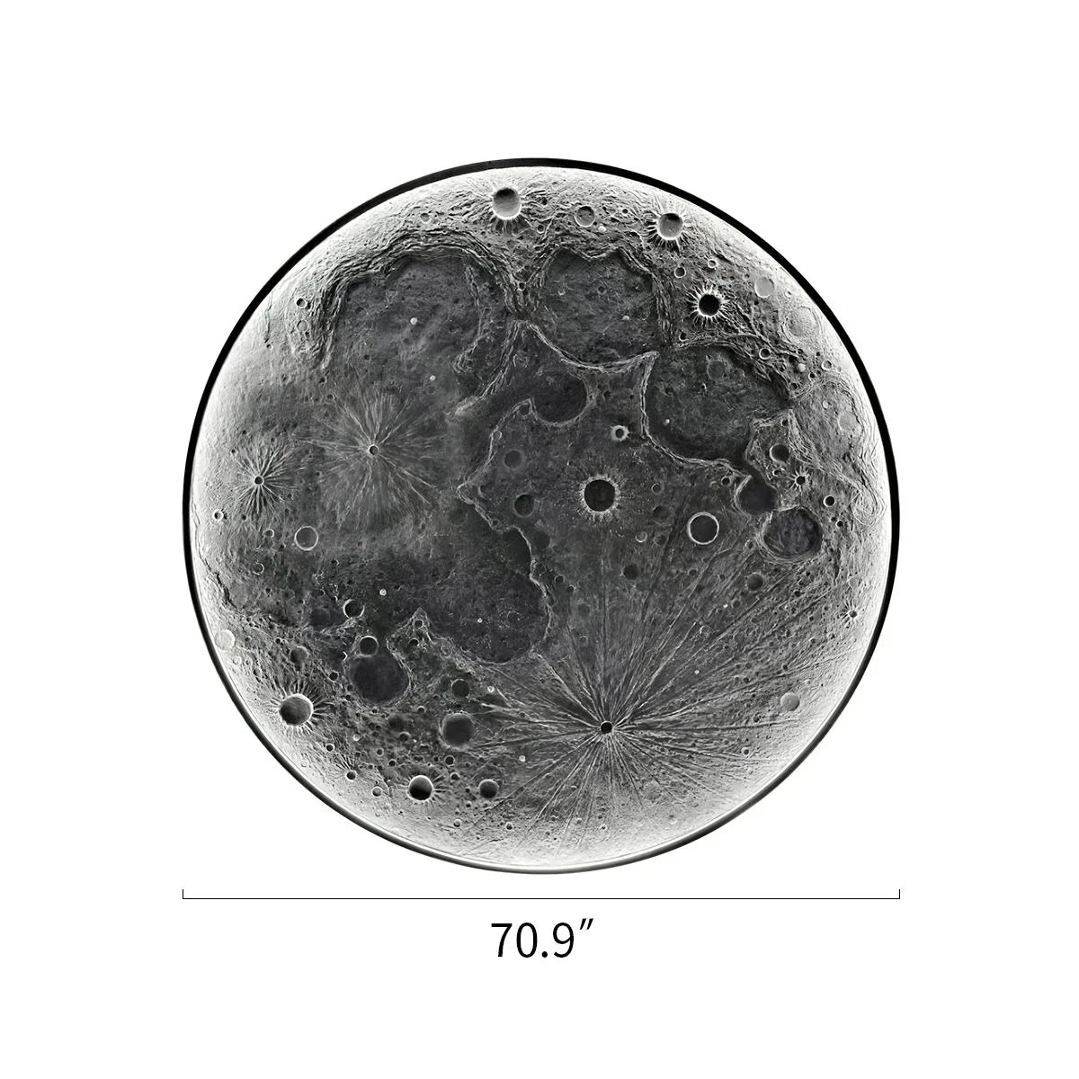 3D Relief Moon Decorative Wall Lamp – detail 21
