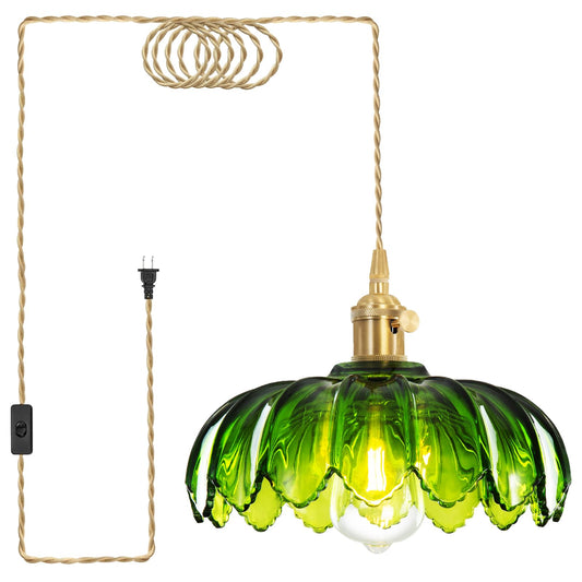 Plug in Pendant Light, Hanging Lights with Plug in Cord