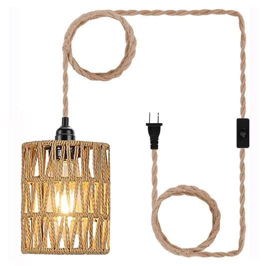 Boho Plug in Pendant Light Ceiling Lamp