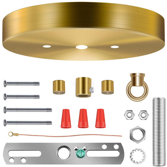6 Inches Light Canopy Kit with Heavy Duty Replacement Ceiling Cover Plate & Mounting