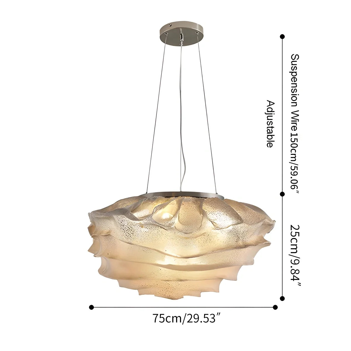 Cumulus Cloud Pendant Light for Modern Spaces – detail 5