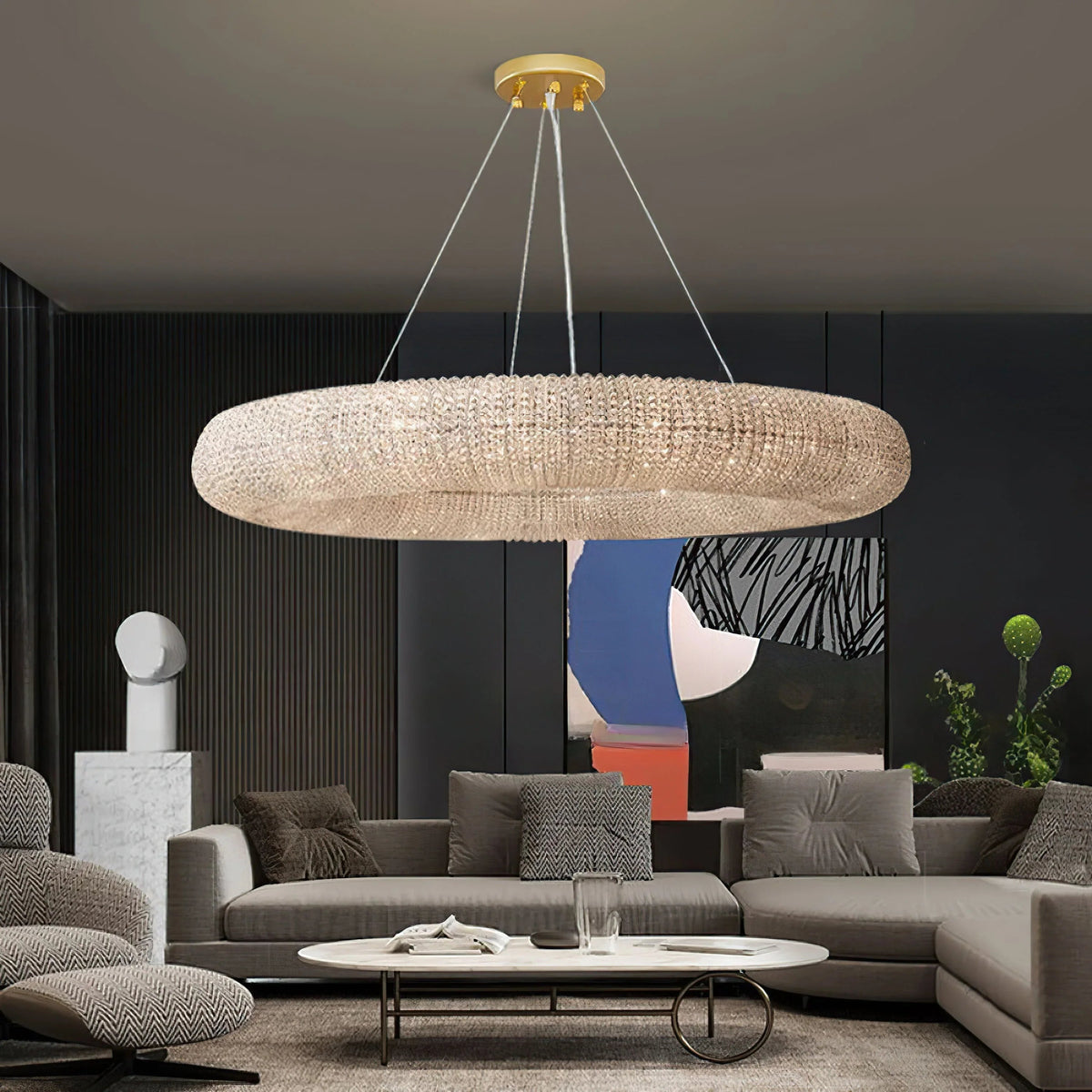 Crystal Smoked Chandelier – Crystal detail 15
