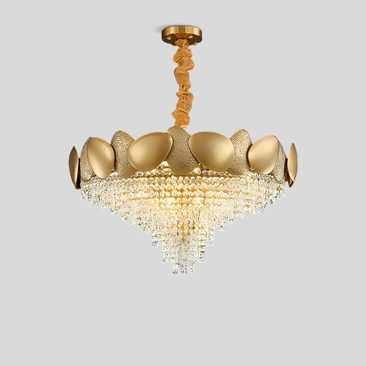 Luxurious Crystal Golden Chandelier – Crystal detail 6