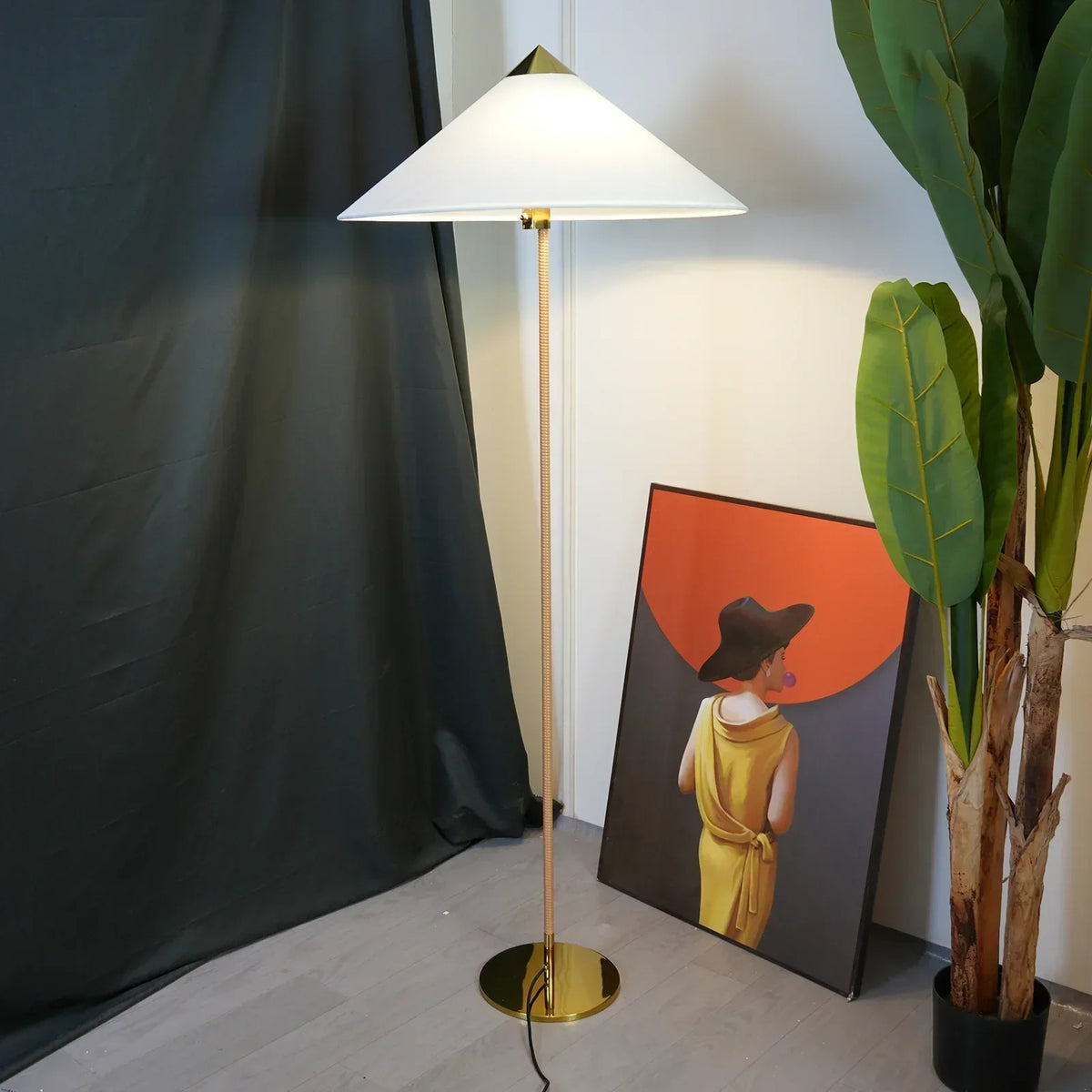 Marlowe Conical Shade Iron Floor Lamp – Iron detail 13