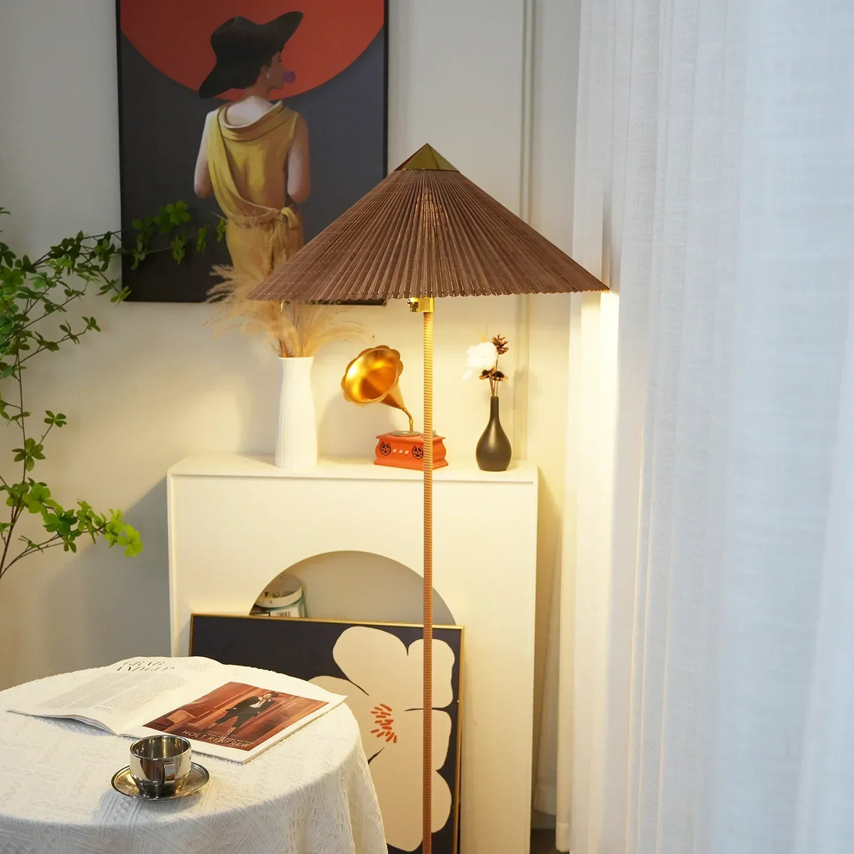 Marlowe Conical Shade Iron Floor Lamp – Iron detail 18