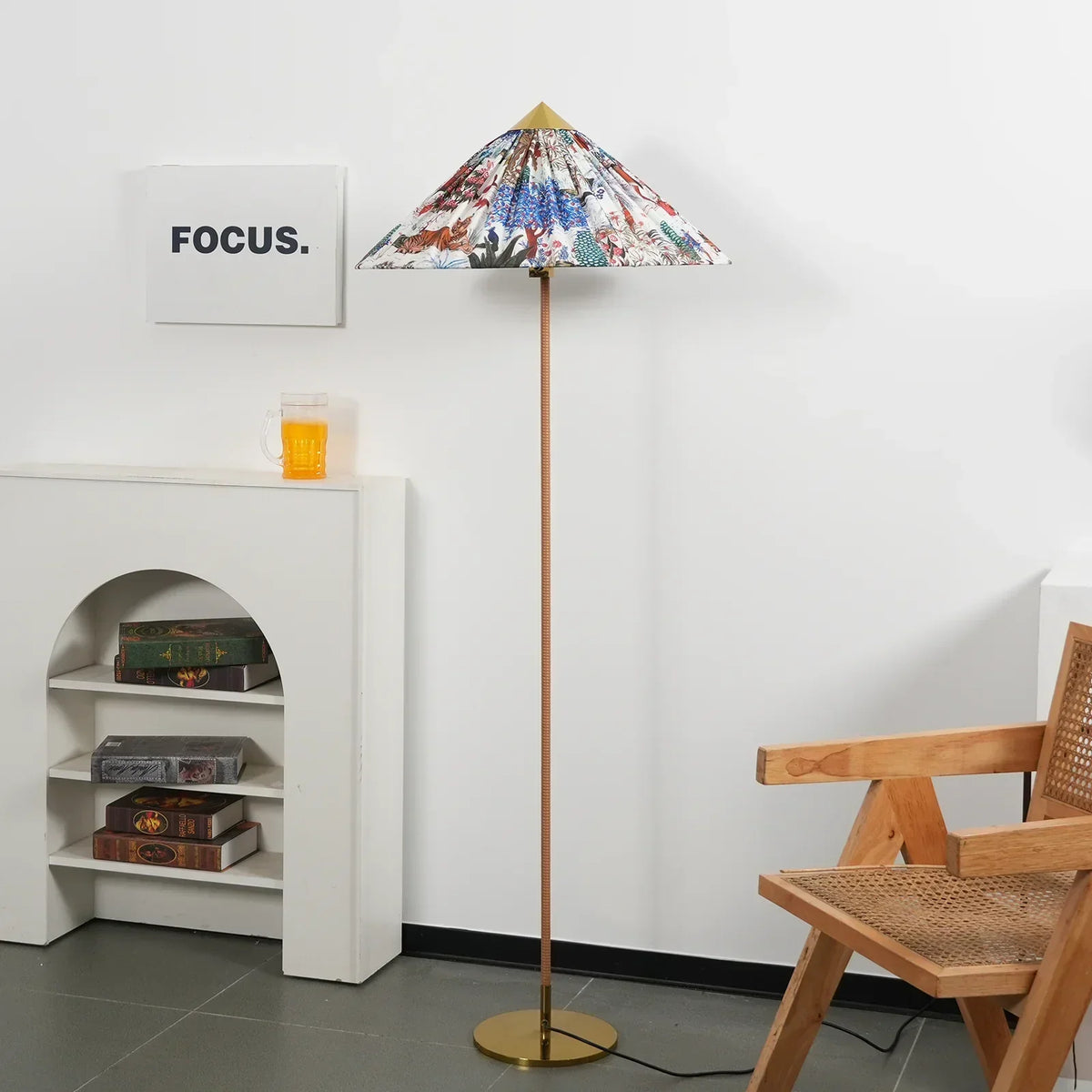 Marlowe Conical Shade Iron Floor Lamp – Iron detail 17