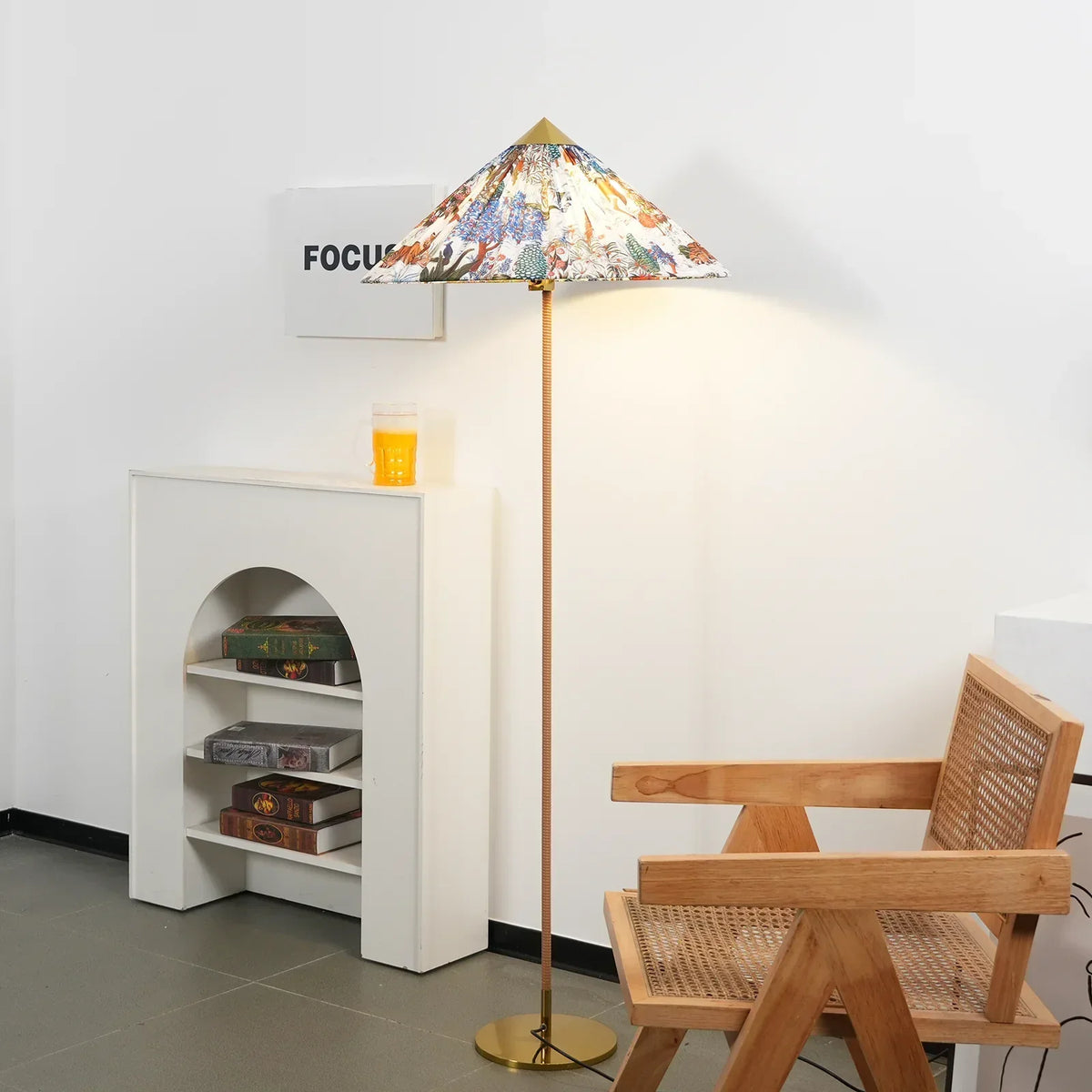 Marlowe Conical Shade Iron Floor Lamp – Iron detail 8