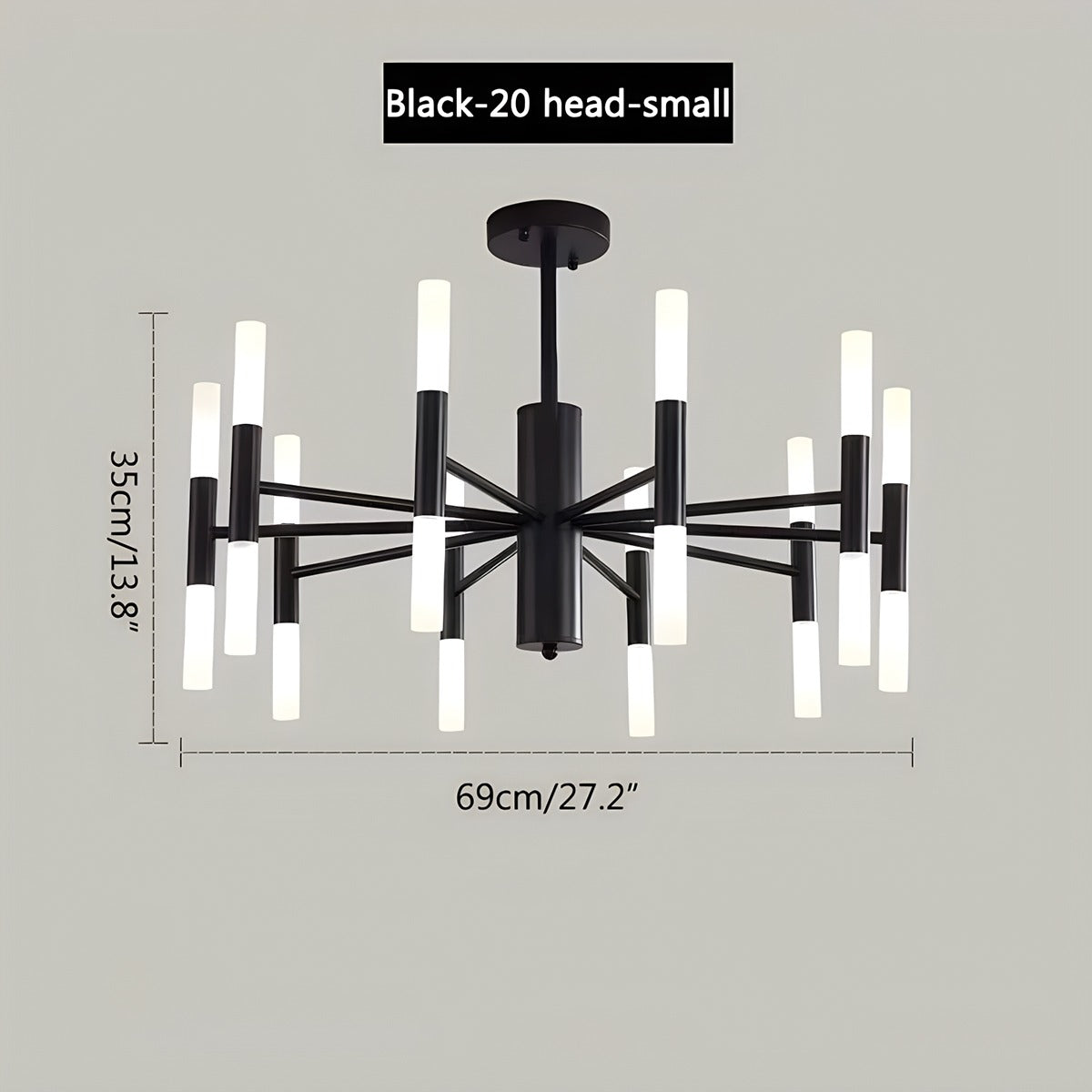 Adjustable Round Tube Chandelier – detail 9