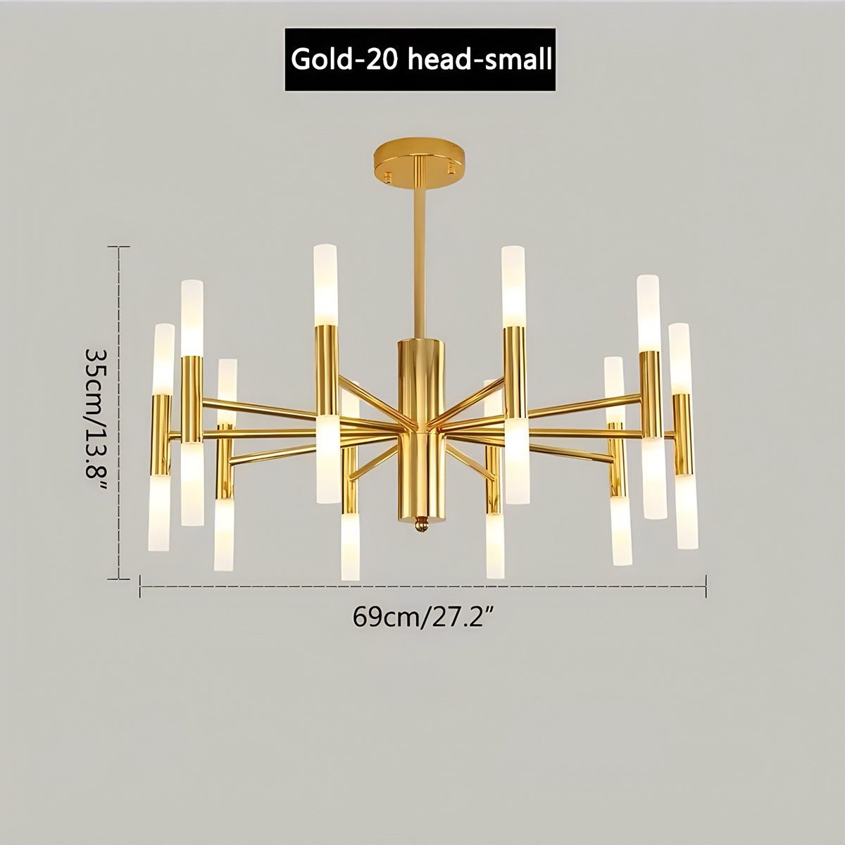 Adjustable Round Tube Chandelier – detail 25
