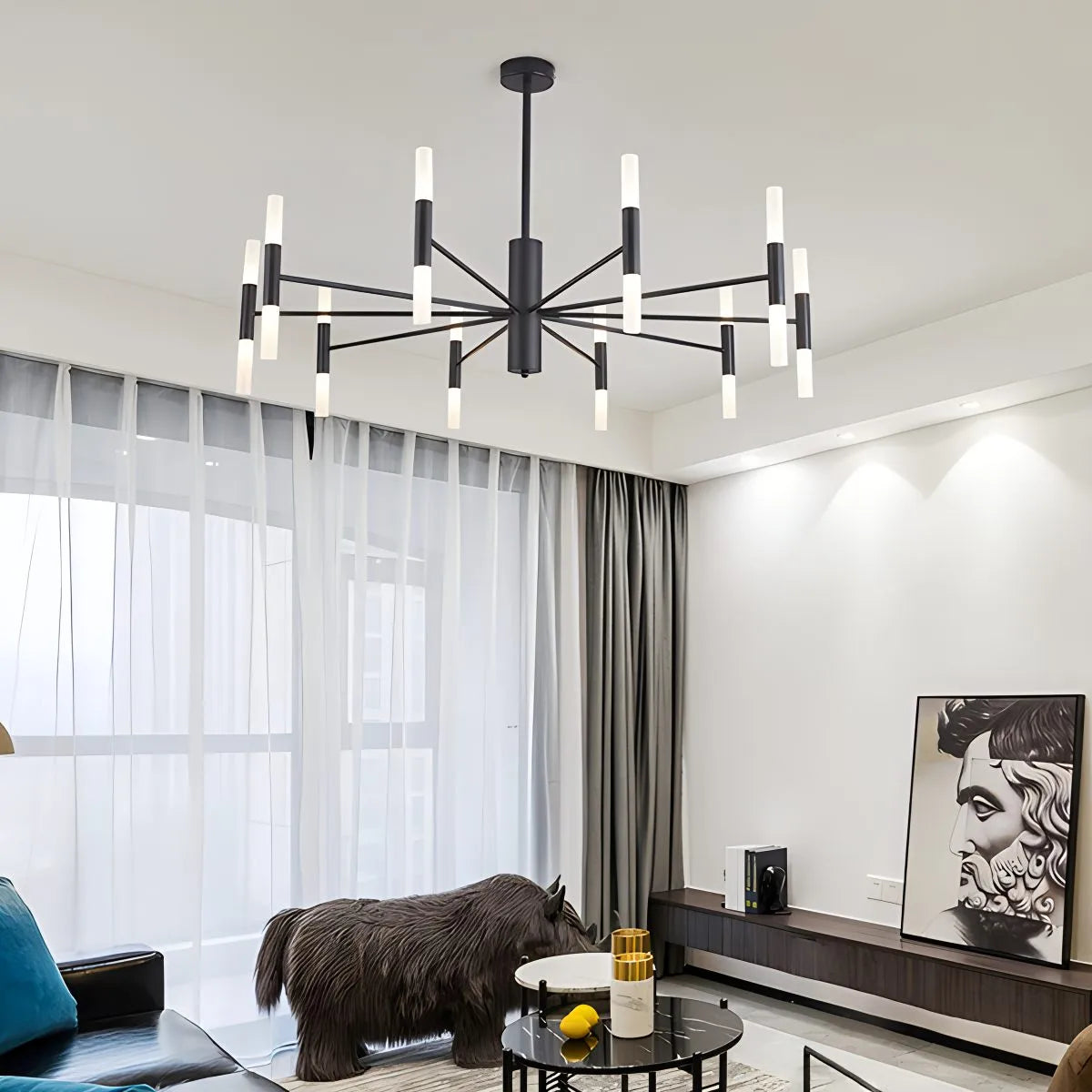 Adjustable Round Tube Chandelier – detail 11