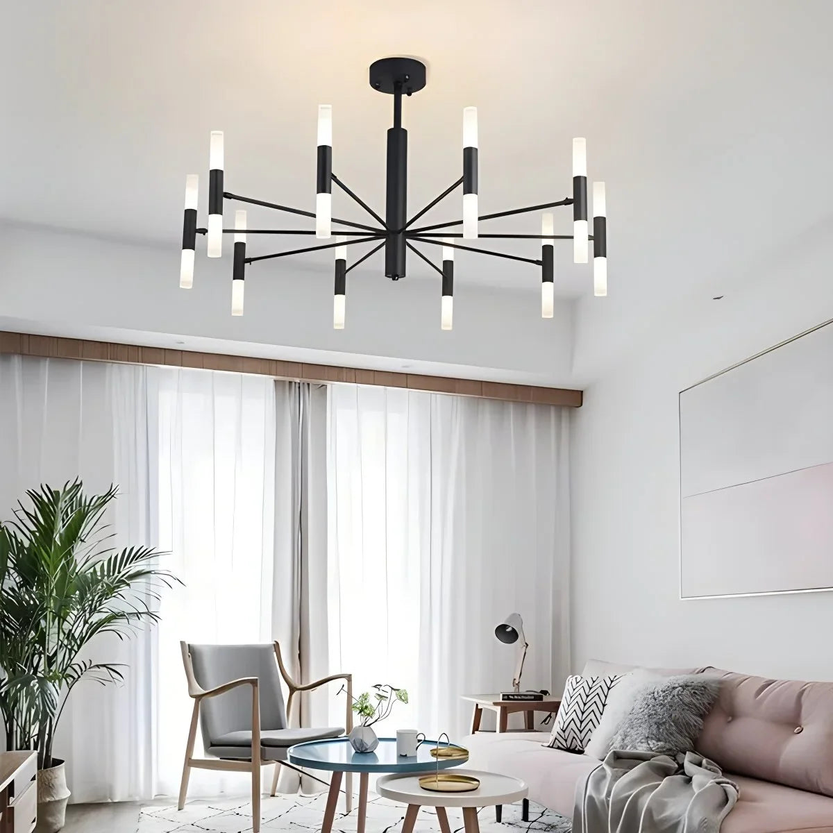 Adjustable Round Tube Chandelier – detail 12