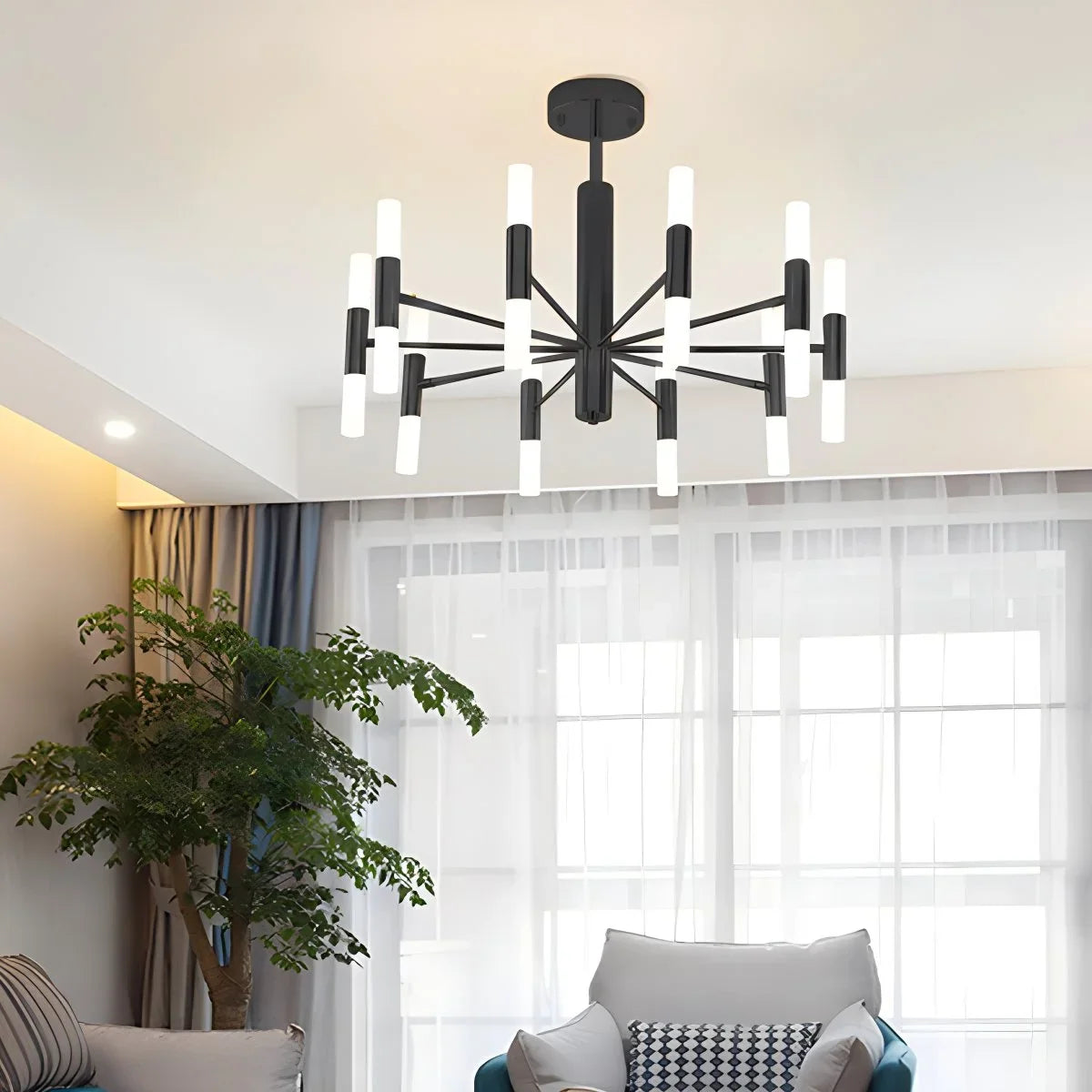 Adjustable Round Tube Chandelier – detail 6