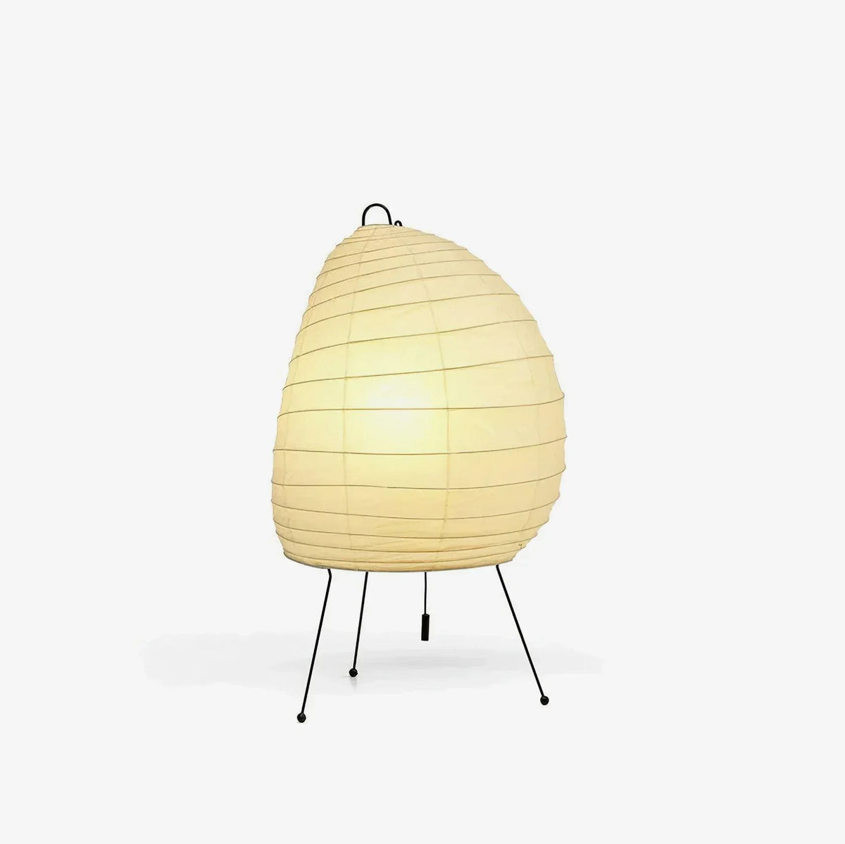 Akari Semicircular Paper 1N Steel Table Lamp – Steel detail 10