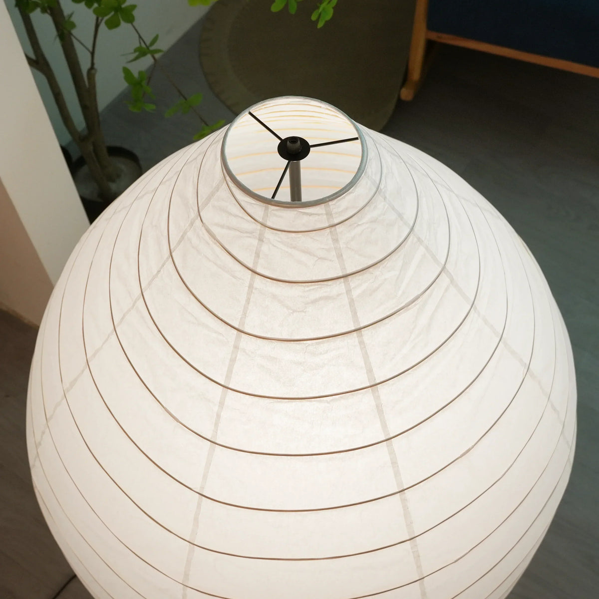 Akari Water Drop Paper 23N Steel Floor Lamp – Steel detail 26