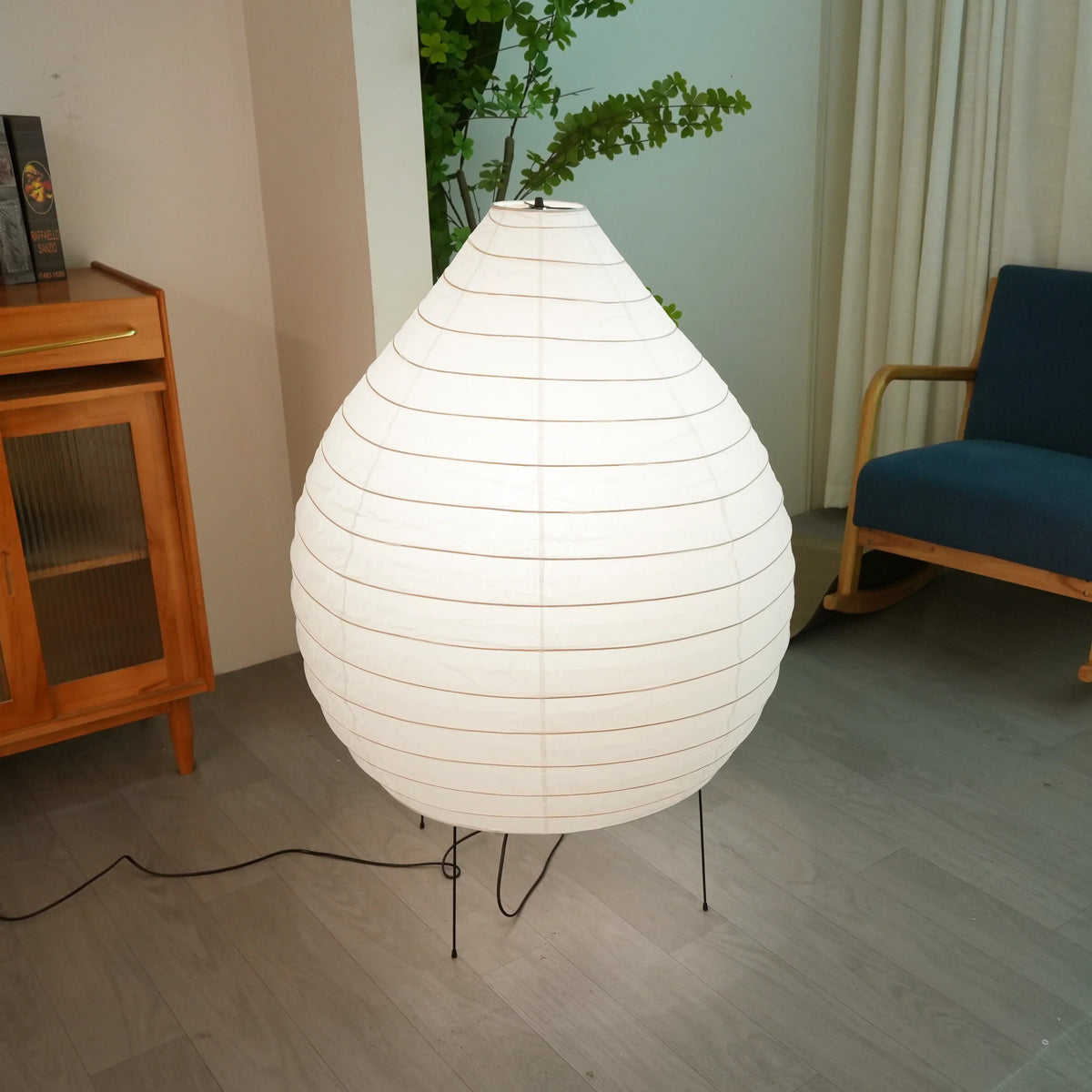 Akari Water Drop Paper 23N Steel Floor Lamp – Steel detail 13