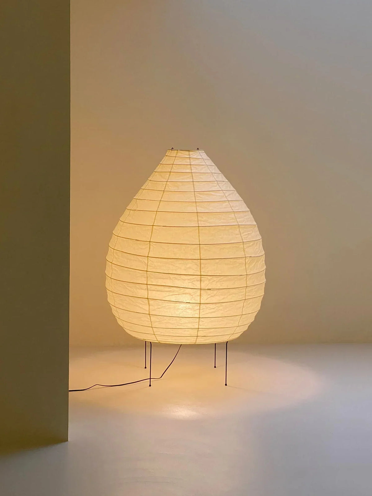 Akari Water Drop Paper 23N Steel Floor Lamp – Steel detail 12