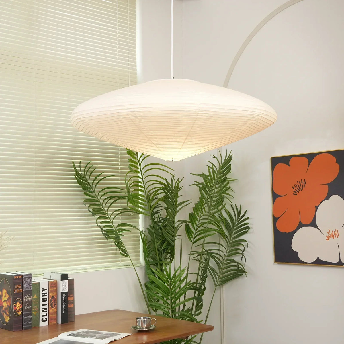 Akari Paper 26A / 21A / 15A Iron Pendant Light – Iron detail 2
