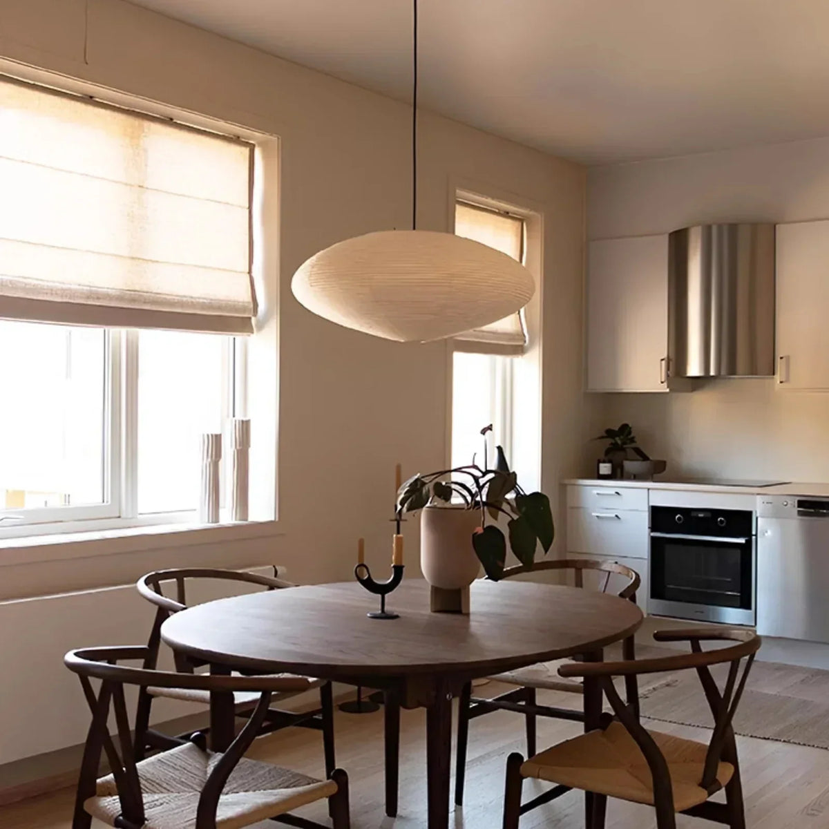Akari Paper 26A / 21A / 15A Iron Pendant Light – Iron detail 15